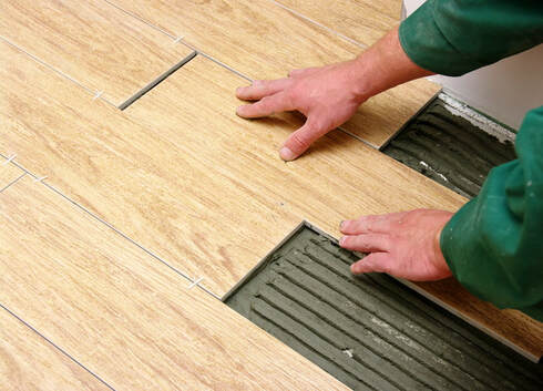 Picture tile wood floor installation Kenosha WI Racine WI Lake Geneva WI 